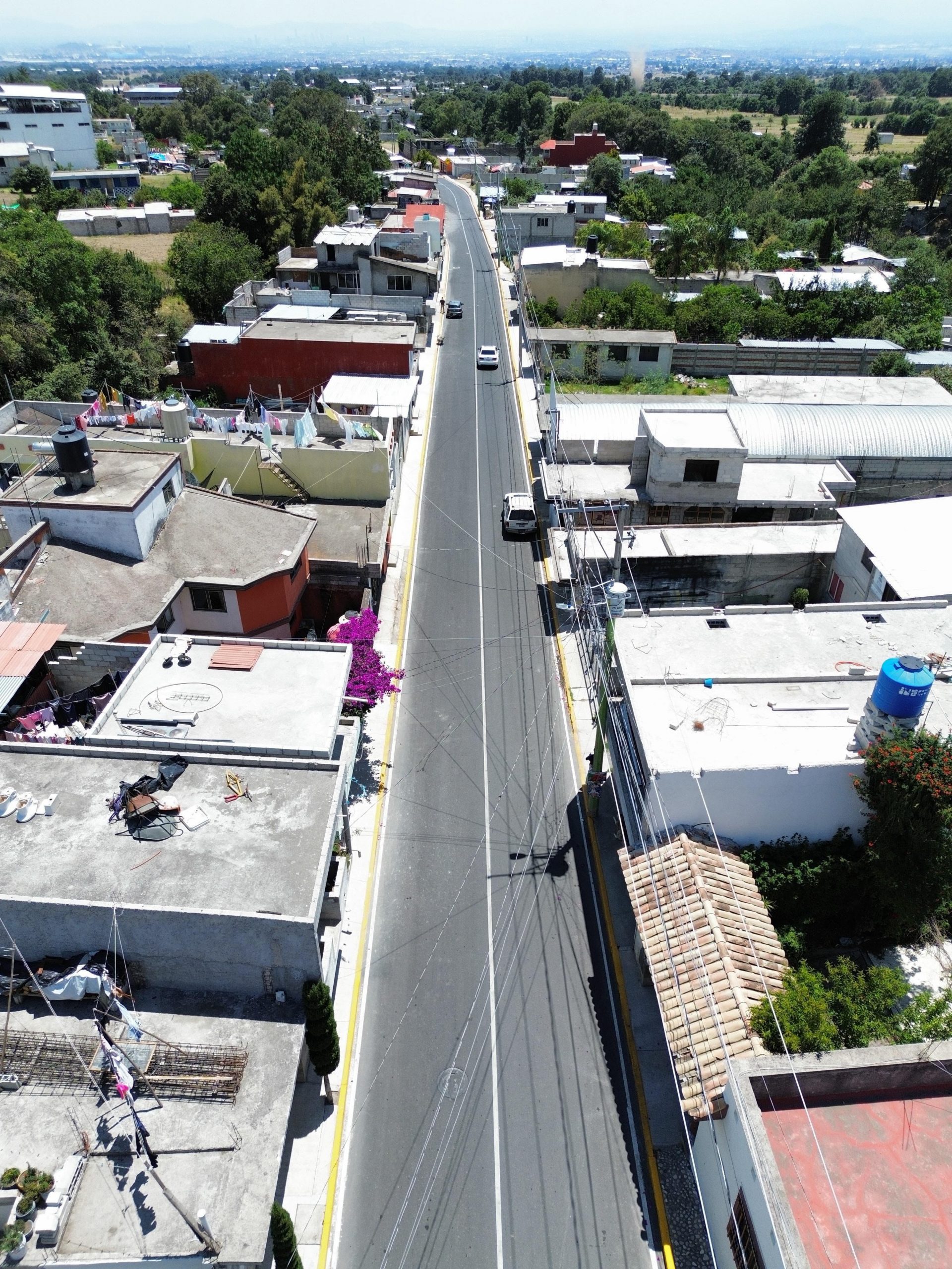 Inauguran calle Los Pilares en San Miguel Canoa