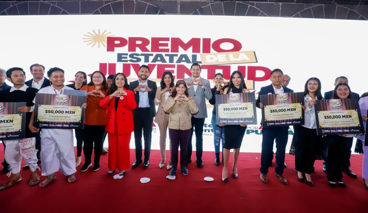 Puebla reconoce a la juventud con el Premio Vicente Suárez 2025
