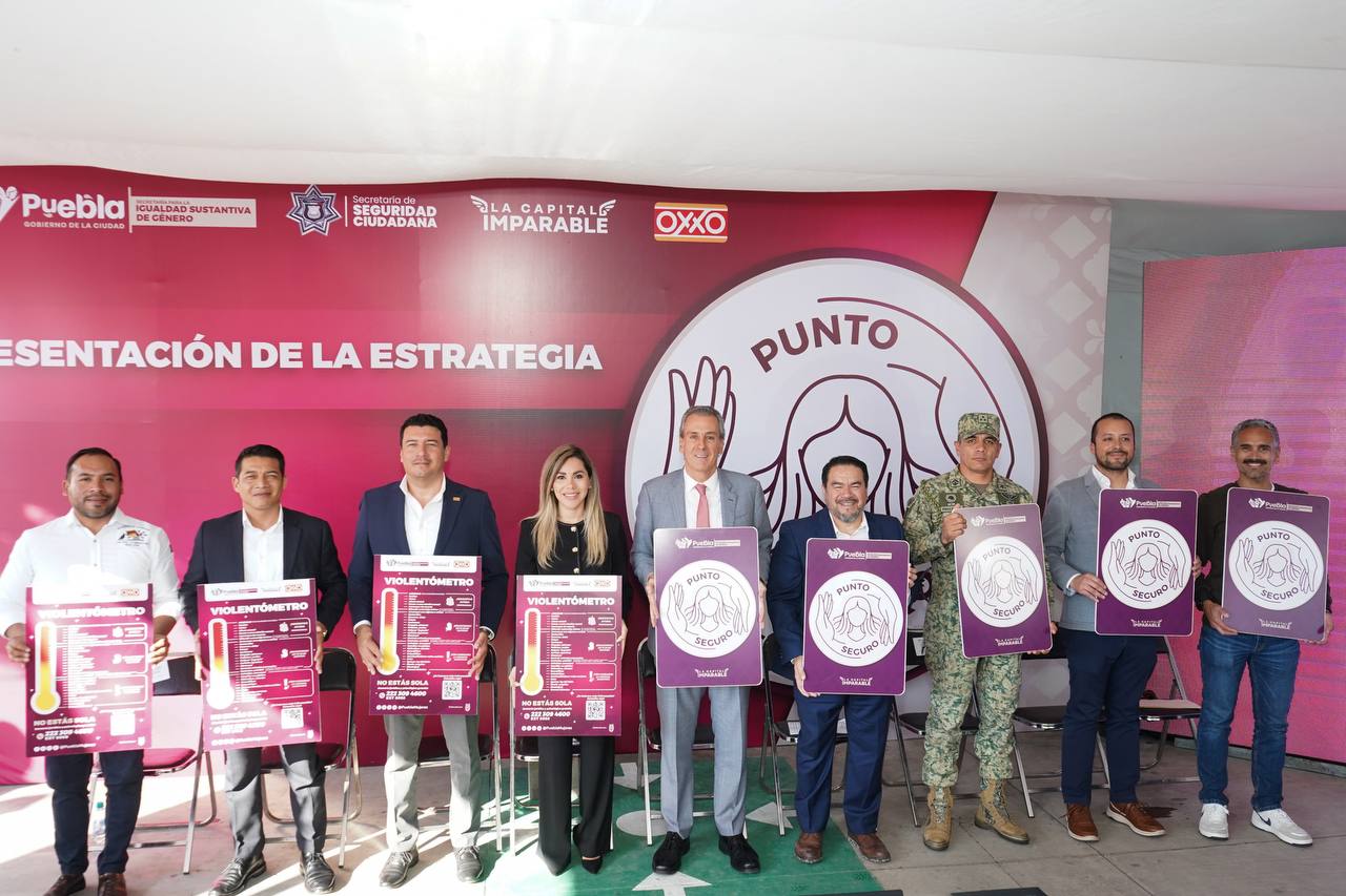 Puebla lanza estrategia Punto Seguro para proteger a mujeres