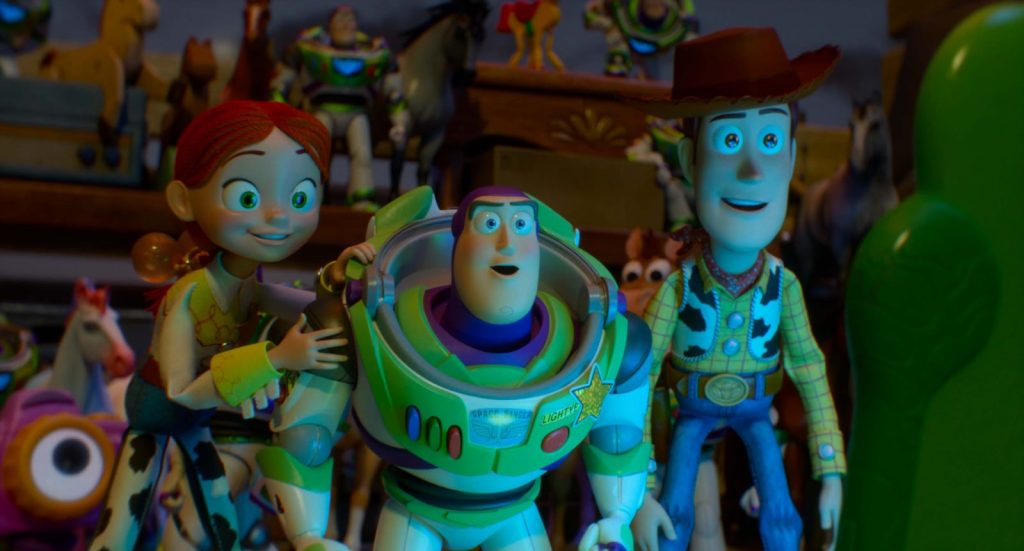 Jessie, Buzz Lightyear, and Woody in Disney and Pixar's TOY STORY 5. Photo courtesy of Pixar. © 2026 Disney/Pixar. All Rights Reserved. © 2026 Disney/Pixar. All Rights Reserved. smpxk8gmxsxj99wnx64wrsp